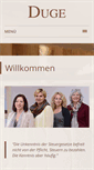 Mobile Screenshot of duge-steuerberaterin.de